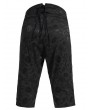 Pentagramme Black Gothic Vintage Printed Capri Pants for Men