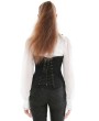 Pentagramme Black Gothic Sleeveless Halter Lace Up Vest for Women