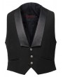 Pentagramme Black Gothic Steampunk Victorian Single-Breasted Men's Vest