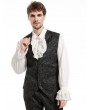 Pentagramme Black Victorian Gothic Pirate Vest for Men