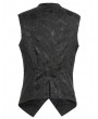 Pentagramme Black Victorian Gothic Pirate Vest for Men