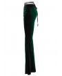 Punk Rave Punk Rave Green Gothic Gradient Sexy Flared Velvet Pants for Women