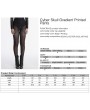 Punk Rave Black Gothic Cyber Skull Gradient Printed Leggings for Women