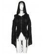 Punk Rave Black Decadent Gothic Fit Hooded Sweater Coat for Women