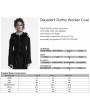 Punk Rave Black Decadent Gothic Fit Hooded Sweater Coat for Women