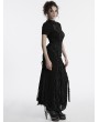 Punk Rave Black Decadent Gothic Punk Fishtail Long Skirt