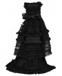 Punk Rave Black Gothic Cute Bow Ruffled Flare Leg Warmers for Women