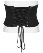 Punk Rave Black Gothic Punk Mesh Splicing Underbust Corset Waistband