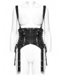 Punk Rave Black Gothic Punk Faux Leather Versatile Corset Waistband