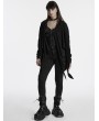 Punk Rave Black Gothic Punk Loose Irregular Jacket for Women