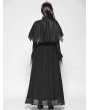 Dark in love Black Gothic Dark Tattered Tassel Cape for Women