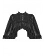 Dark in love Black Gothic Elegant Vintage Lace Oversized Sleeves Cape for Women