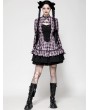 Dark in love Pink Butterfly Gothic Doll Bell Sleeve Short Dress