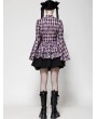 Dark in love Pink Butterfly Gothic Doll Bell Sleeve Short Dress