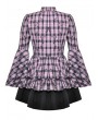 Dark in love Pink Butterfly Gothic Doll Bell Sleeve Short Dress