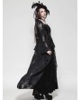 Dark in love Black Gothic Lace Bow Elegant Long Robe for Women