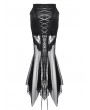 Dark in love Black Gothic Lace Mesh Splicing Irregular Mermaid Skirt