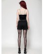 Dark in love Black Gothic Sexy Lace Camisole Top for Women