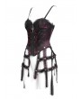 Eva Lady Red Gothic Sexy Lace Chain Overbust Corset Top for Women