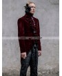 Devil Fashion Wine Red Vintage Gothic Swallow Tail Jacket for Men